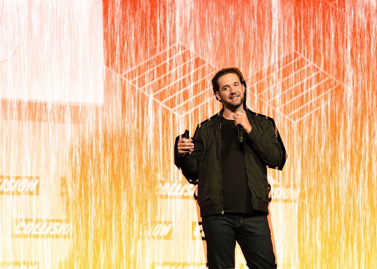 Photo of Alexis Ohanian taken 4 May 2017 on the Center Stage at Collision 2017 in New Orleans, Louisiana. Photo by Diarmuid Greene / Collision / Sportsfile.
