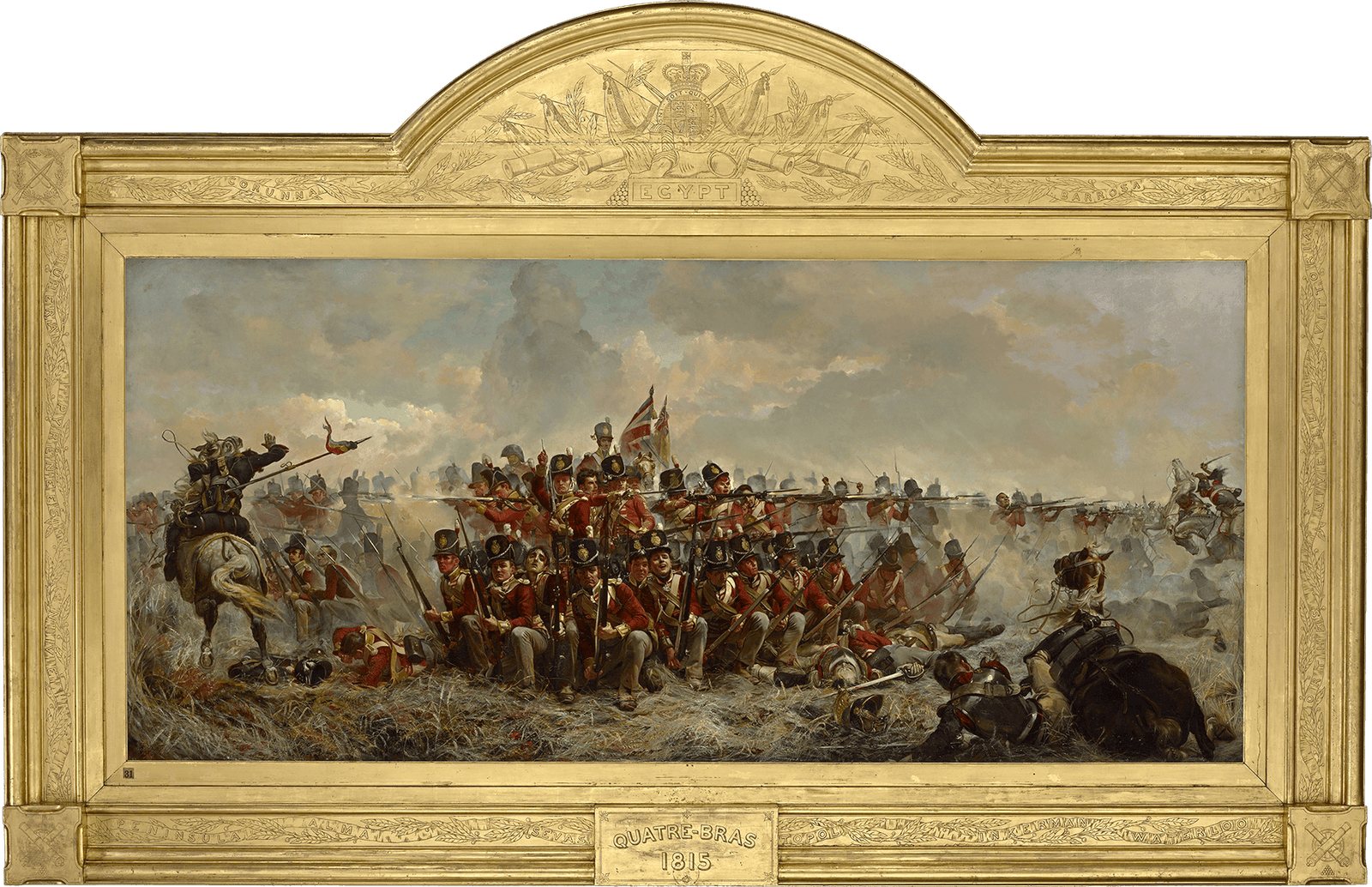 The 28th Regiment at Quatre Bras by Elizabeth Thompson